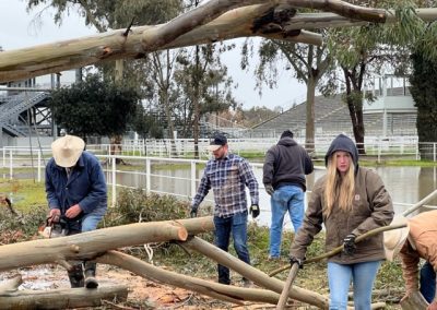 2-25-23 Cutting up fallen tree3 Karen - volunteer page 2023