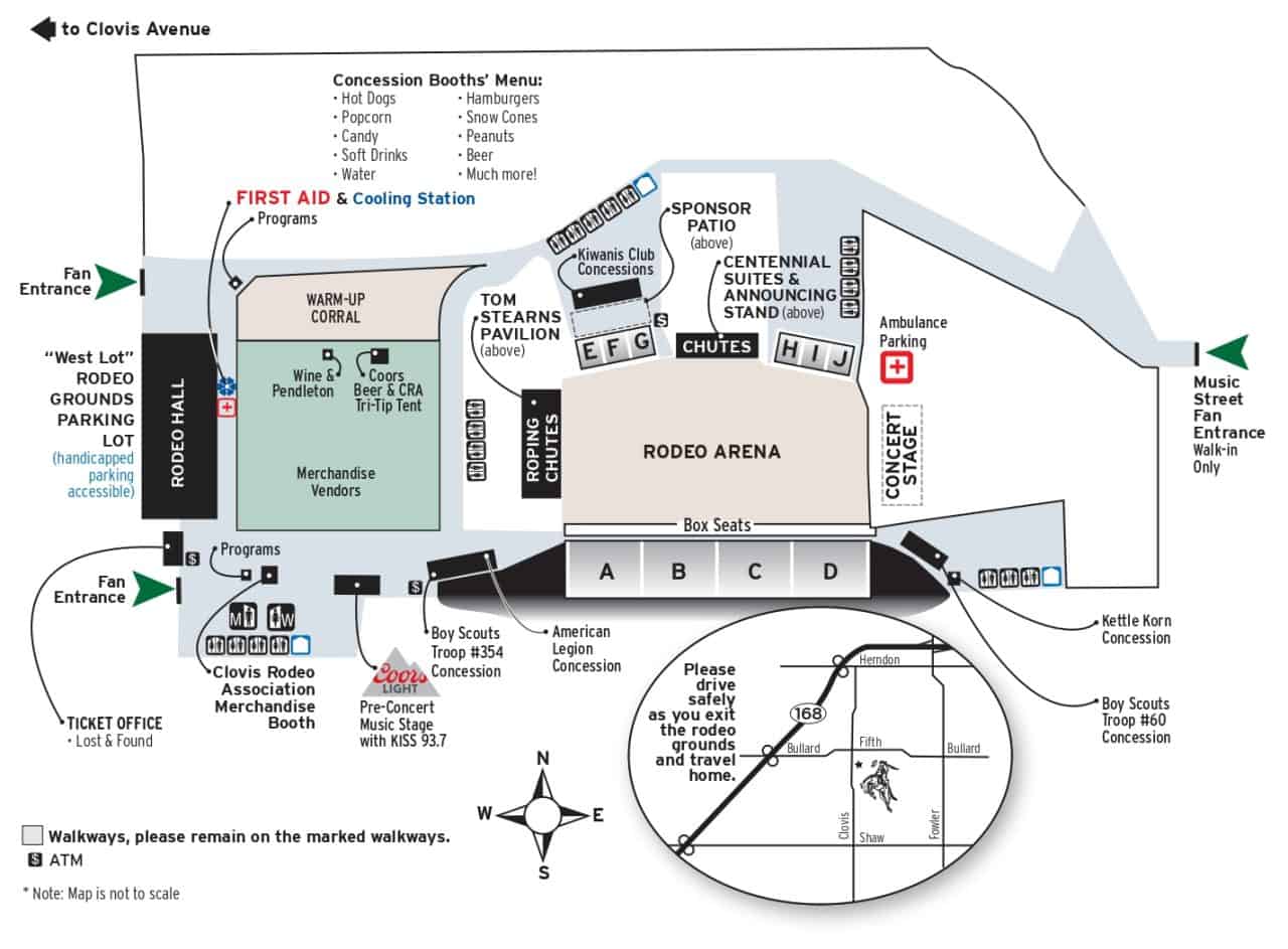 Map, Directions, & Parking Clovis Rodeo