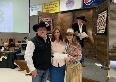 Ron Dunbar Corissa King and prize bidder Cowgirl Up 2022 Karen - cowgirl up