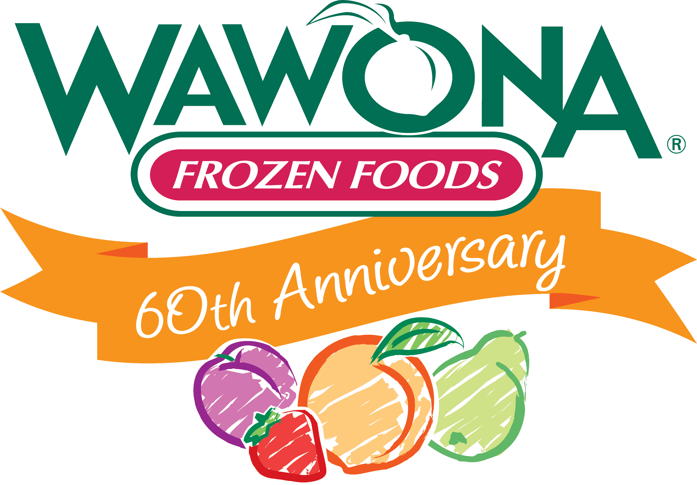 Wawona 60th Anniversary logo - color